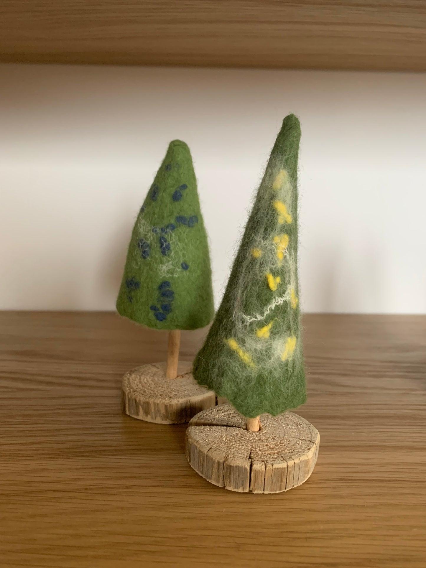 Gyapjú fenyőfák - 2 darabos szett